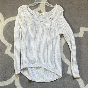 Hollister Off-White Knit Pullover